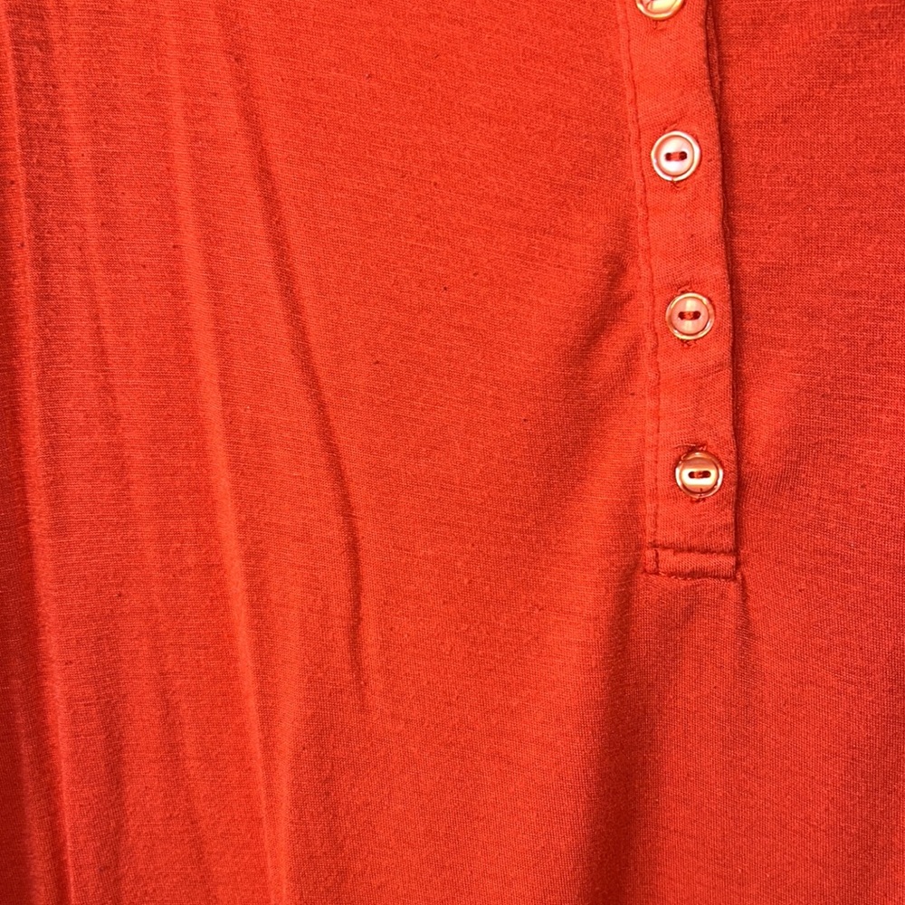 Red long sleeve sheer back tunic - Picture 3 of 3